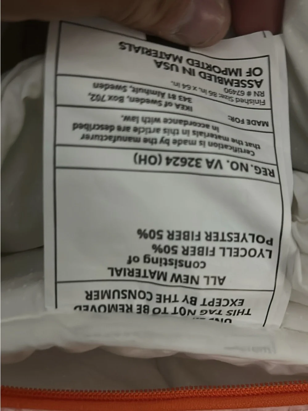 IKEA STJÄRNBRÄCKA White Comforter/Duvet